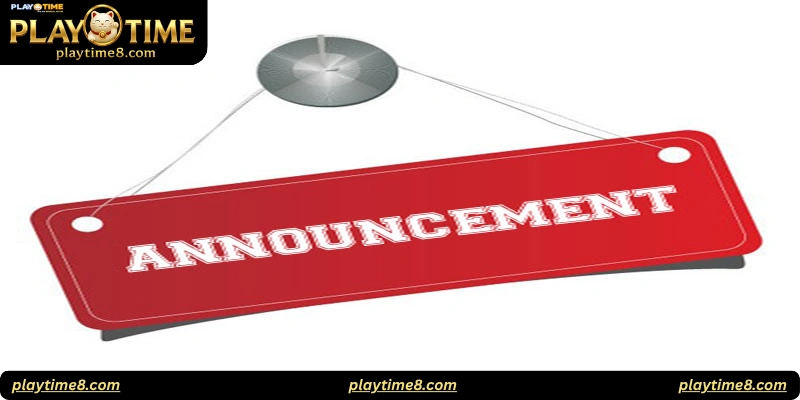 playtime announcement